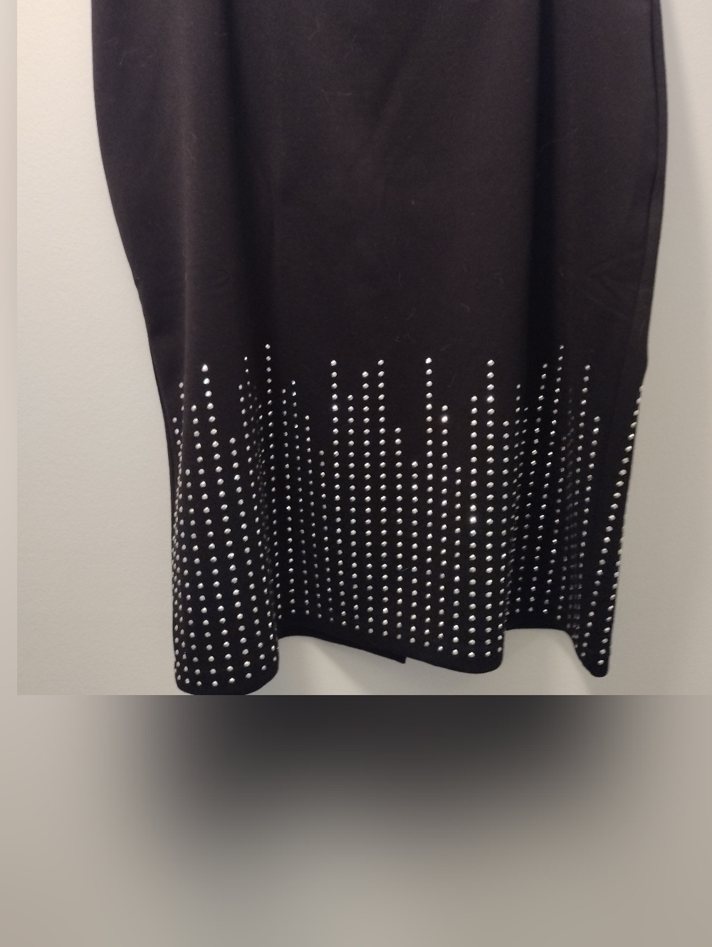 Ashro Black Skirt with Silver Stud Detailing